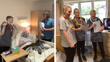 Nottingham care home lift spirits with musical session